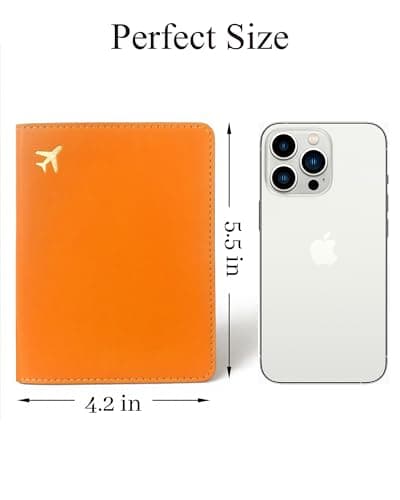 toTravelGear Passport Holder for Travel Essentials RFID Blocking PU Leather — view 4