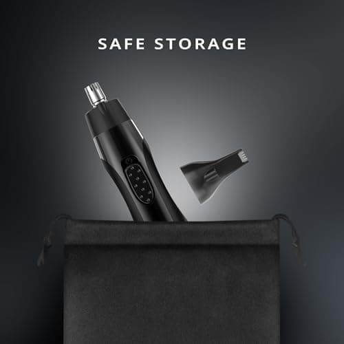 Wahl 2‑in‑1 Detail Trimmer – Ear, Nose & Precision Facial Hair Trimmer with Washable Heads, Battery Powered, Comfort Grip, Rinseable Blades & Travel Case — view 3