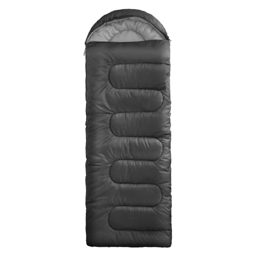 Silentnight Sleeping Bag for Adults - 3 Season Lightweight Soft Thick Cosy Warm Mummy Sleeping Bag for Spring Summer Camping Hiking Outdoor Travel for Warm and Cold Weather - Black — view 4