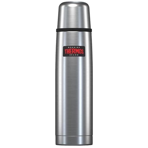 Thermos Light & Compact Stainless Steel Drink Flask 1L 14h Hot | 24h Cold
