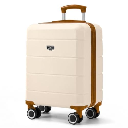 LUGG Jetset 15" Lightweight Cabin Suitcase - EasyJet Underseat Carry On Luggage, ABS Hard Shell, Scratch-Resistant Finish, Secure Lock, Smooth 360° Spinner Wheels (45x33x20cm)