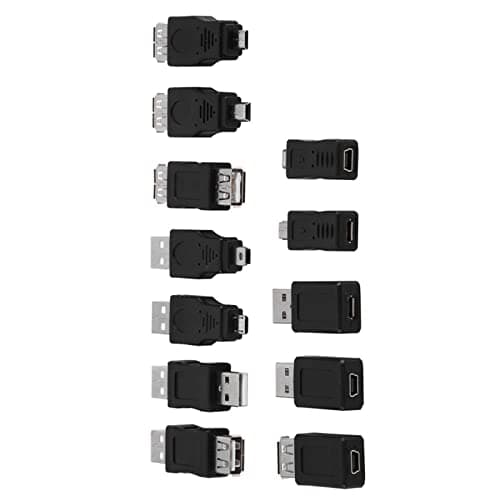 12 Pack USB 2.0 Adapter Kit, Plug and Play Connectors for Cables — view 3
