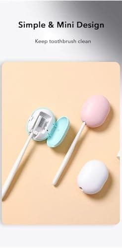 Toothbrush Sanitizer (pink) Portable/Wall Mounted USB charging UVC protection — view 5