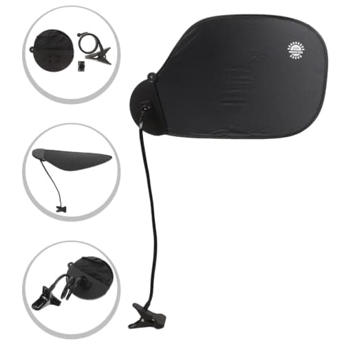 SHINEOFI Portable Adjustable Laptop Sun Shade with Clips, Anti-Glare Screen — view 6
