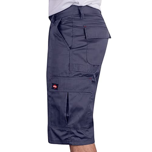 Lee Cooper Classic Multi Pocket Cargo Heavy Duty Easy Care Workwear Shorts, Navy, 38W — view 5