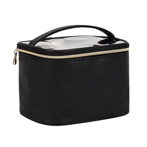 Large Capacity Portable Water Proof PU Leather Travel Makeup Bag Cosmetic Organizer