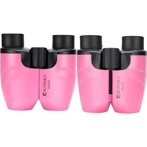 Barska pink Porro 10 x 25 Binoculars, pink, 8.9 x 6.4 x 5.4, CO11370 — view 2