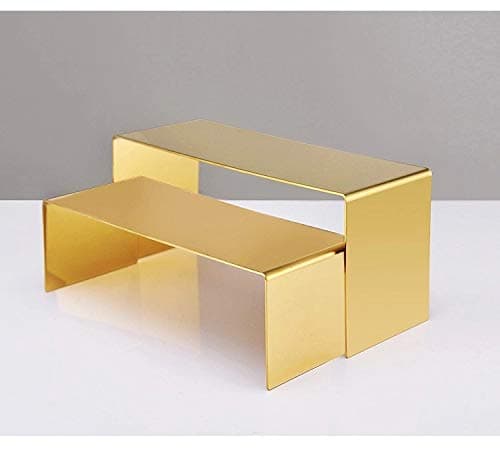 U/ Gold Stainless Steel Handbag Shoe Display Stand Racks 2PCS/SET/PACK — view 3