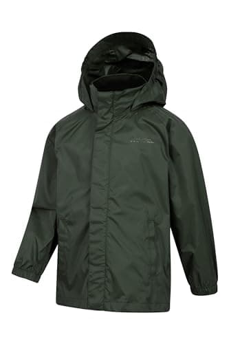 Mountain Warehouse Pakka Kids Waterproof Rain Jacket Khaki 11-12y — view 5