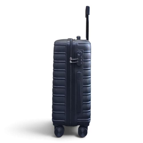 Infinity Leather Hard Shell Black Cabin 56 x 36 x 23 cm Secure Luggage Suitcase Suitable for Easyjet, Ryanair — view 5