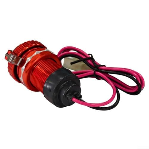 Alloy USB Motorcycle Charger Orange Compass Lid — view 6