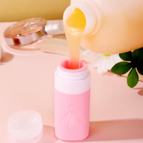 INSFIT Travel Bottles for Toiletries, CAA Approved 60ml Travel Size Containers, BPA Free Leak Proof Squeezable Silicone Tubes for Shampoo Conditioner Lotion Soap with Labels — view 3