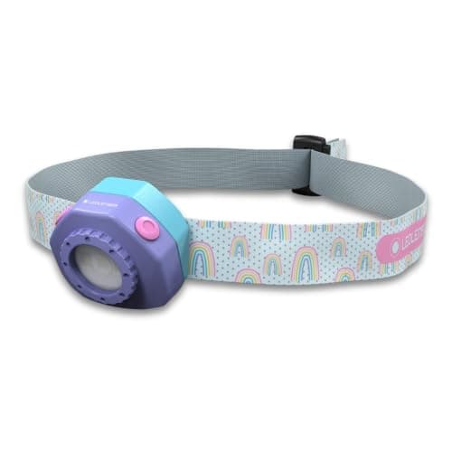 Ledlenser KIDLED4R Kids Rechargeable Head Torch, Lightweight - Purple