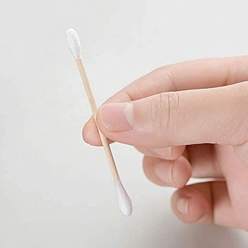 CS Beauty - 300 Eco Friendly Bamboo Earbuds Cotton Swabs - Plastic Free Baby Cotton Buds Biodegradable - Ear Buds for Makeup, Crafts, Cleaning, & Baby Hygiene, white — view 2