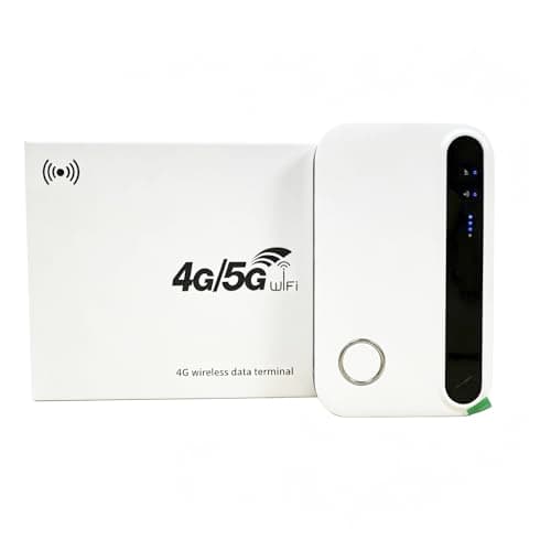 5G Portable WiFi Router, Mobile Hotspot with SIM Card Slot, 300Mbps Internet Speed, Supports up to 10 Devices for Travel, Remote Work and Camping