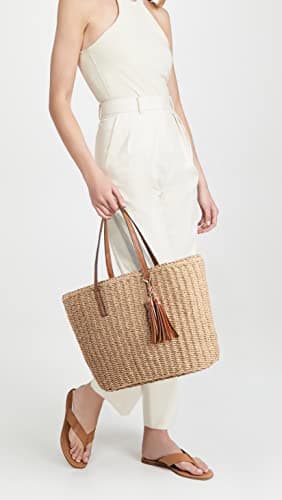 YXILEE Large Straw Bags For Women | Straw Travel Beach Totes Bag M Woven Summer Tote Handmade Shoulder Bag Handbag, Khaki, XL — view 4
