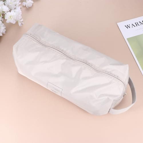 Sosoport Travel Shoe Bag Portable Foldable Polyester Shoe Pouch Khaki for Travel Sports 2- of Slippers — view 6