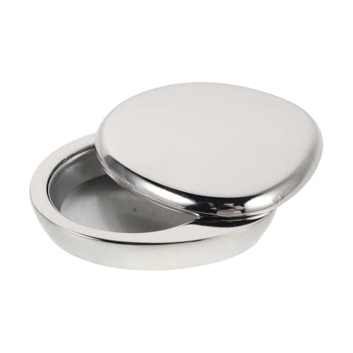 HEALLILY Solid Perfume Travel Case 3g Balm Container with Aluminium Alloy Swivel Lid, Airtight Seal and Electroplated Silver Finish, Portable Fragrance Balm Holder for Vanity Setups