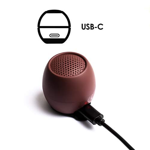 Boompods Zero Mini Bluetooth Speaker - Small Portable Speakers, Burgundy — view 3