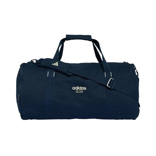 adidas Unisex Canvas Duffel Bag Duffel_Bag, Night Indigo/Ivory, One Size — view 3