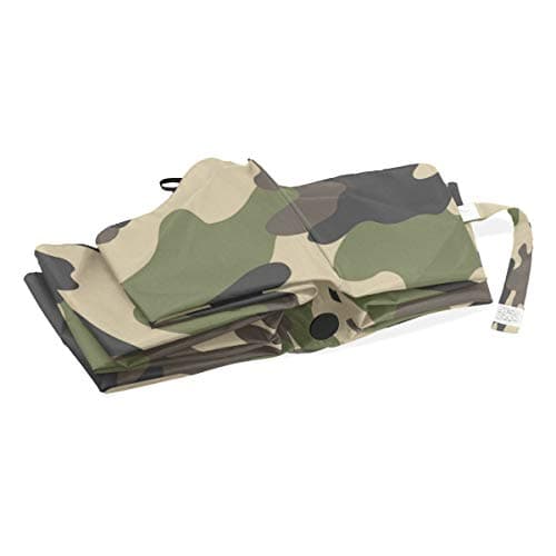 BIGJOKE 3 Folds Auto Open Close Umbrella Forests Camo Military Army Camouflage Pattern Windproof Travel Lightweight Rain Umbrella Compact for Boys Girl Men Women — view 6