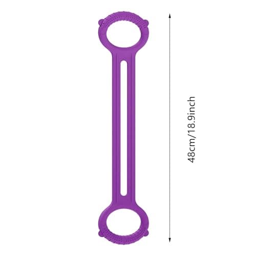 2pcs Resistance Bands for Arms - Figure Elastic Loop, Silicone Stretch Training Cord | Muscle Toning Workout Band, Portable Exercise Tool for Yoga Pilates Stretching Workout Home Office Travel — view 3
