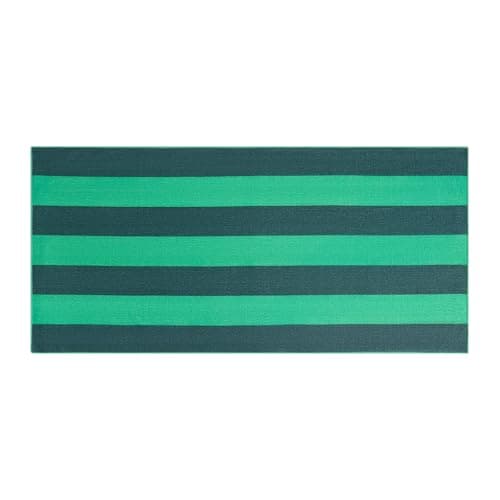 OHS Beach Towels for Adults Vertical Stripe, Super Soft Quick Dry Sand Free Microfibre Towel Large Lightweight Compact Pool Summer Essentials Travel Towel, Dark Green - 71 x 152cm — view 3