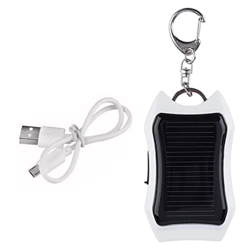 GIMOCOOL Solar Power Bank Keychain,1500mAH Large-capacity Battery Solar Charger Power Bank, Mini Backup Power Solar Charger for Cellphone Tablet Electronic Devices, Portable Charger with Carabiner — view 5