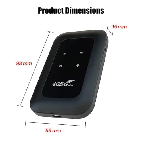 All-Network Portable WiFi, 5G Wi-Fi pocket Router, 4g Router With Sim Slot, Power on and Use, Dual-Band Wi-Fi, Wireless Seamless Streaming & Gaming,for Travel, Public Computer, Business (White) — view 2