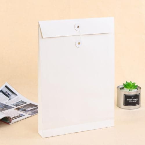 Document Carrier 6pcs White Paper File Bag Large Capacity — view 6