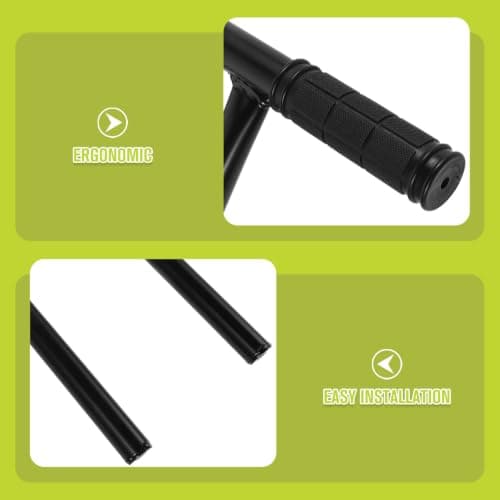 Beaupretty Stroller Handlebar Extension Kit for Tall Parents, Plastic Stainless Steel Construction with Frosted Antislip Texture, Elevated Front Bar and Metal Connector, Quick Installation — view 3