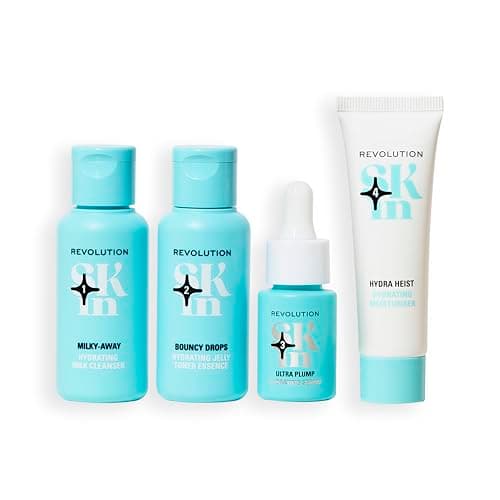 Revolution Skin, Happy Hydrate 4 Step Starter Kit, Hydrating Skincare Set Includes Cleansing Milk, Essence, Serum & Moisturise, Vegan & Cruelty-Free, 4 Products Included — view 2