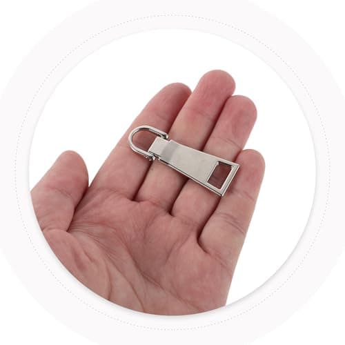 OSALADI 18pcs Metal Zipper Pull Replacement Kit for Jackets Backpacks Luggage – Large, Medium Small Alloy Zip Tabs for Clothing Suitcase Repair — view 4