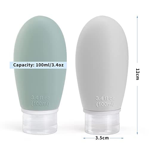 Opret 100ml Silicone Travel Bottle for Toiletries, 3 Pack Leak Proof — view 2