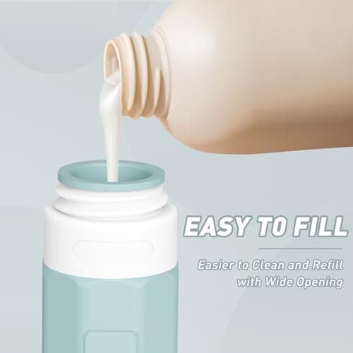Redfly 4 Pack Silicone Travel Bottles for Toiletries, Gray, 100ml — view 2