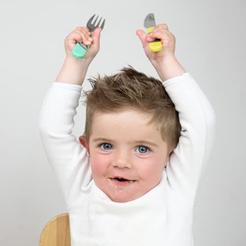 TUM TUM Toddler Cutlery Set with Travel Case, 3 Pcs Kids Cutlery Set Stainless Steel Includes 1 x Fork/Spoon/Knife, Kids Travel Cutlery Sets, BPA Free (Stanley The Sloth) — view 6