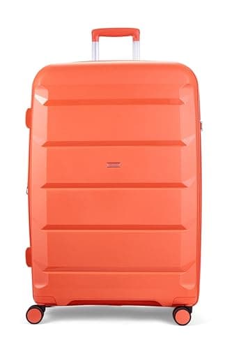 Rock Tulum Set of 3 Expandable Hard Shell Suitcases - Peach — view 2