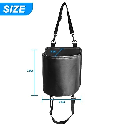 BESULEN Car Seat Side Large Cup Holder, Hanging Storage Bag for Drink Water Bottle Baby Stuff, Multi-Functional Auto Organizer with Waterproof Liner, Universal Car Accessories Road Trip Essentials — view 2