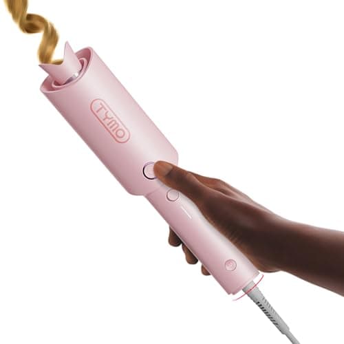 TYMO Hair Curler Automatic Rotating - CURLPRO, Curling Wand, Pink 1 inch