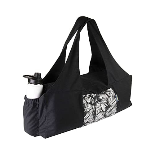 Yoga-Mad Large Yoga Mat Bag | Full Zip Yoga Bag with Bottle Holder | Unisex Carrier | Stores Mat and Accessories | Suitable for Pilates, Yoga, Gym, Fits Most Mat Sizes