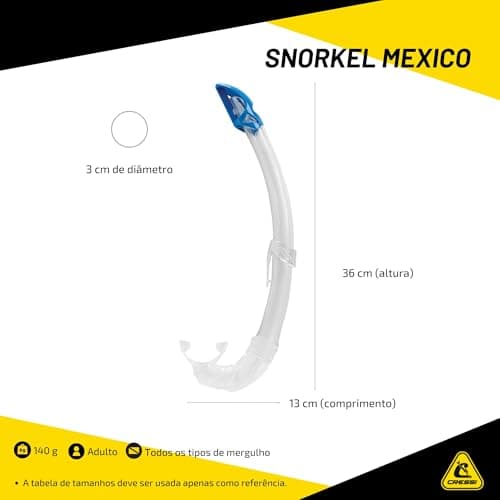 Cressi Adult Mexico Snorkel - Yellow — view 4