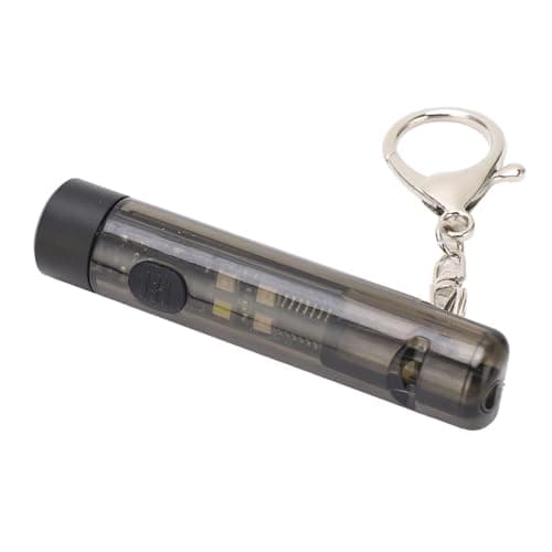 USB C Keychain Flashlight Rechargeable Multifunction Mini Portable Light Emergency Outdoor Torch with Whistle Large Capacity Battery Compact and Lightweight for Camping Hiking — view 3