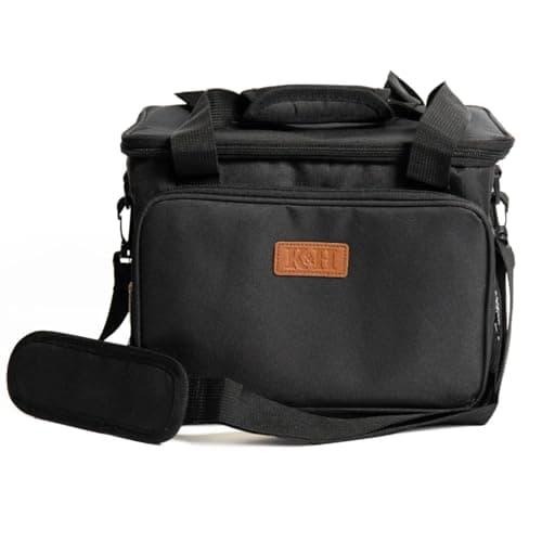 15L Insulated Cool Bag for Men & Women, Leak-Proof Thermal Lunch & Picnic Soft Cooler, Reusable Lunch Tote for Work, Beach, Travel, Black