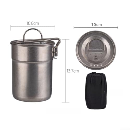 Compact Camping Cookware Pot 1L for Hiking — view 5