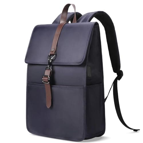 HEROIC KNIGHT Anti-Theft 15 Inch Laptop Backpack, USB Charging Port, Blue