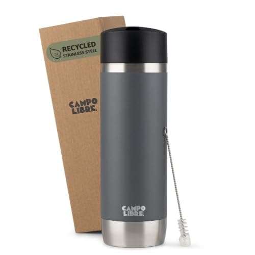 Campo Libre® Anto Travel Mug 450ml – Premium Insulated Coffee Cup to Go with One-Touch Leakproof Lid, Double-Wall Stainless Steel Coffee Mug, Keeps Drinks Hot for 6h