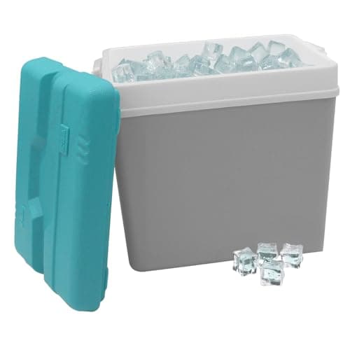 Daniel James Large Cool Box - 15L, 24L or 35L Insulated Cooler Box with Carry Handle & Lid for Ice Cold Food & Drink - Lightweight & Durable for Camping, Picnic & Travel (Grey, 24-Litre) — view 5