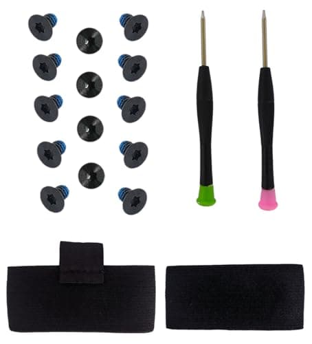 Sexyppl Wallet Repair Kit, Black, For Metal, Minimalist & Slim Wallets, Includes Screws, Screwdriver, Elastic Cash Strap, Metal Clip