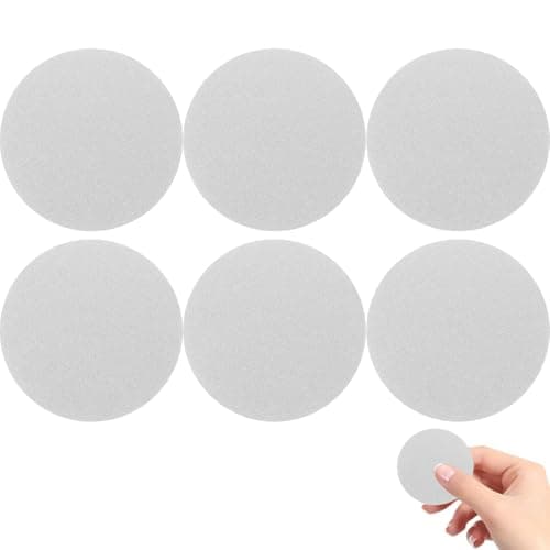 Self Adhesive Metal Plates for Magnetic Mount, 6 Pack Silver Iron