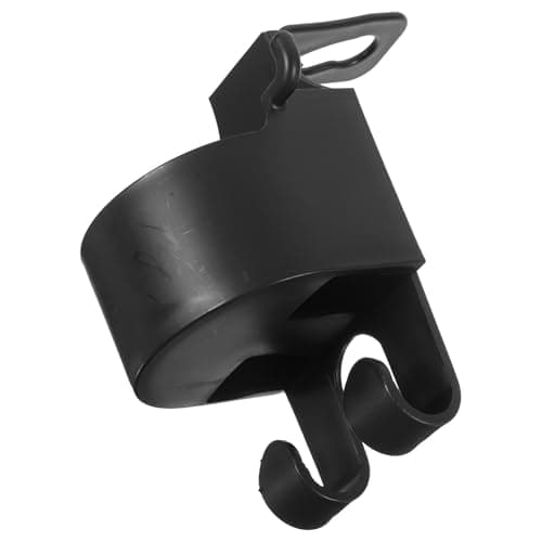 PHENOFICE Car Headrest Cup Holder Rear Seat Cup Holder Pp Black Multipurpose Organizer for Drinks and Phone